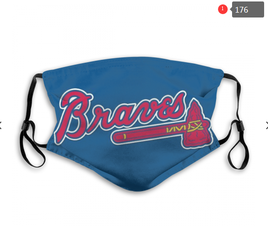 MLB Atlanta Braves #3 Dust mask with filter->mlb dust mask->Sports Accessory